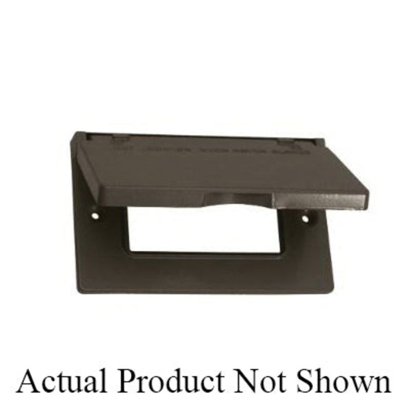 Sigma 14249 Receptacle Cover, 1 -Gang, 1 -Outlet, Metal Cover