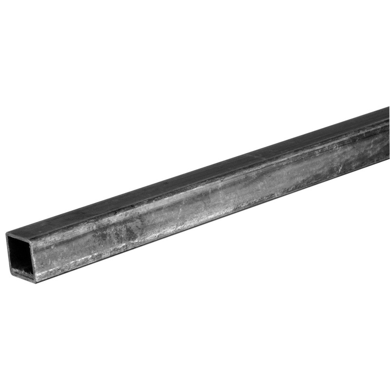 THE STEEL WORKS BY HILLMAN 11735 Weldable Square Tube, 36 in L, 0.05 in Thick, 1/2 in H Outside, 1/2 in W Outside