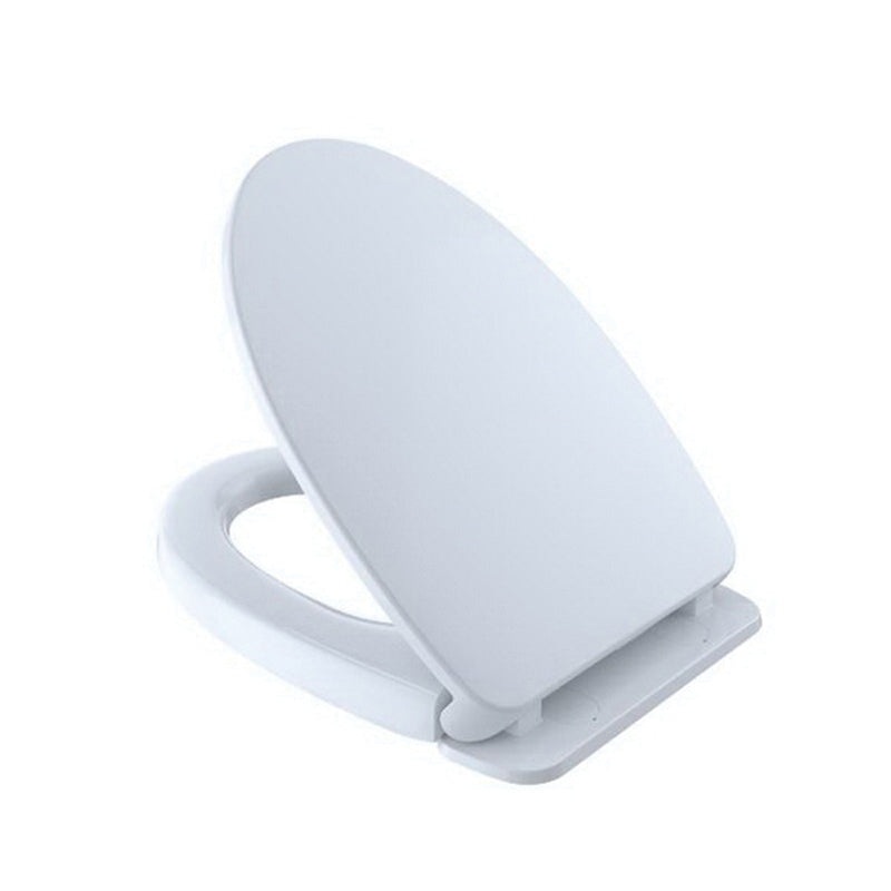 TOTO SS124#01 Closed Front Toilet Seat With Cover, Yes, Elongated, Polypropylene, Cotton White