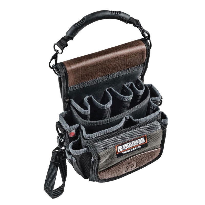 VETO PRO PAC TECH Series TP4 Tool Pouch, 4-3/4 in W, 9-1/2 in H, 20 Interior and Exterior Pocket