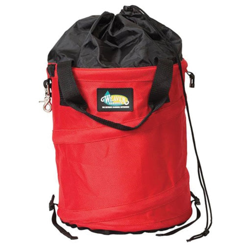 WEAVER LEATHER 08-07152-RD Basic Rope Bag, 1200D Polyester, Red, For Use With: 150 ft of 1/2 in or 9/16 in Rope